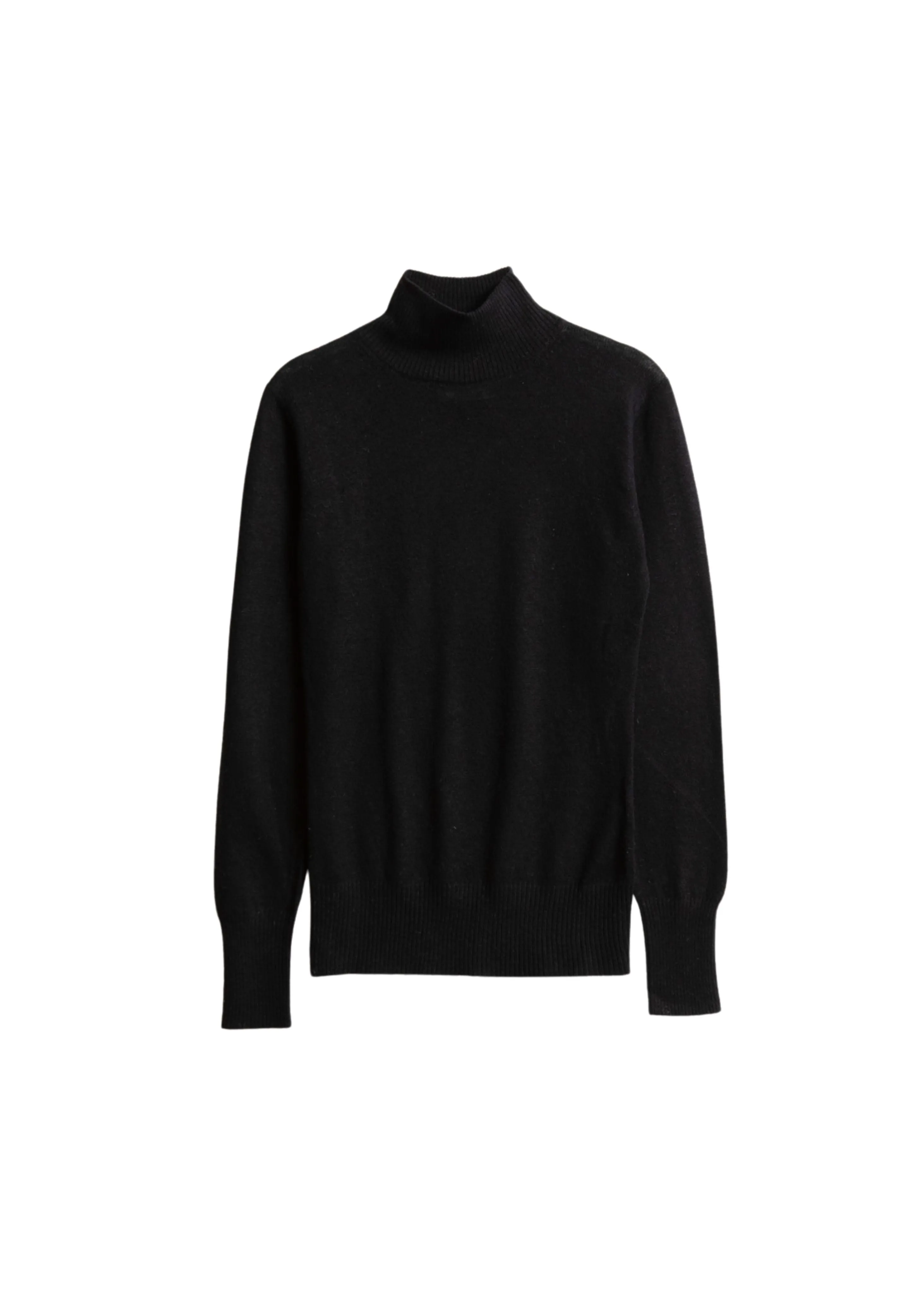 Merino turtleneck, black