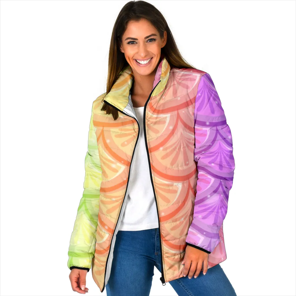 Mermaid Scales Women's Padded Jacket