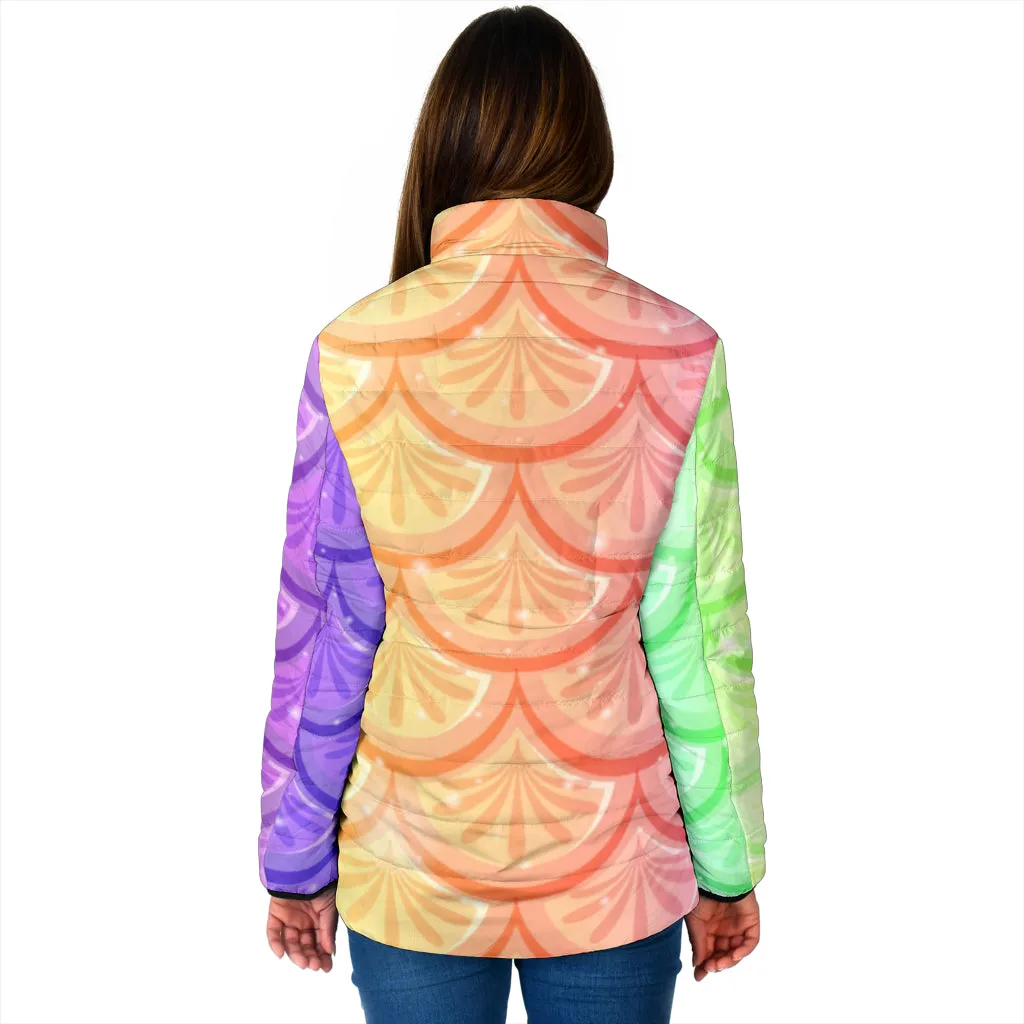 Mermaid Scales Women's Padded Jacket