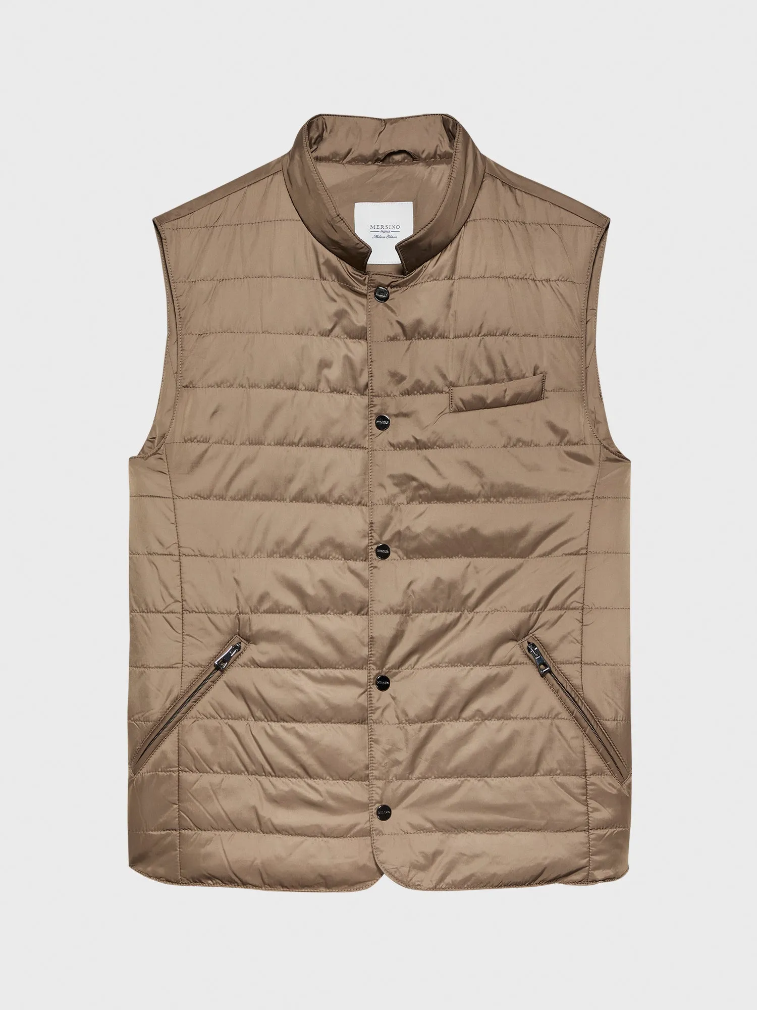 MERSINO - MILANO EDITION TAUPE BLUE VEST