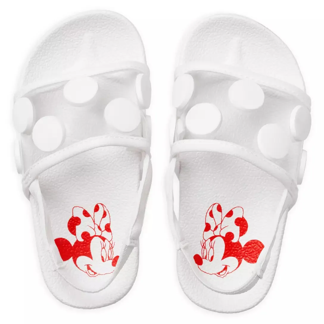 Minnie Mouse Slides for Kids – White