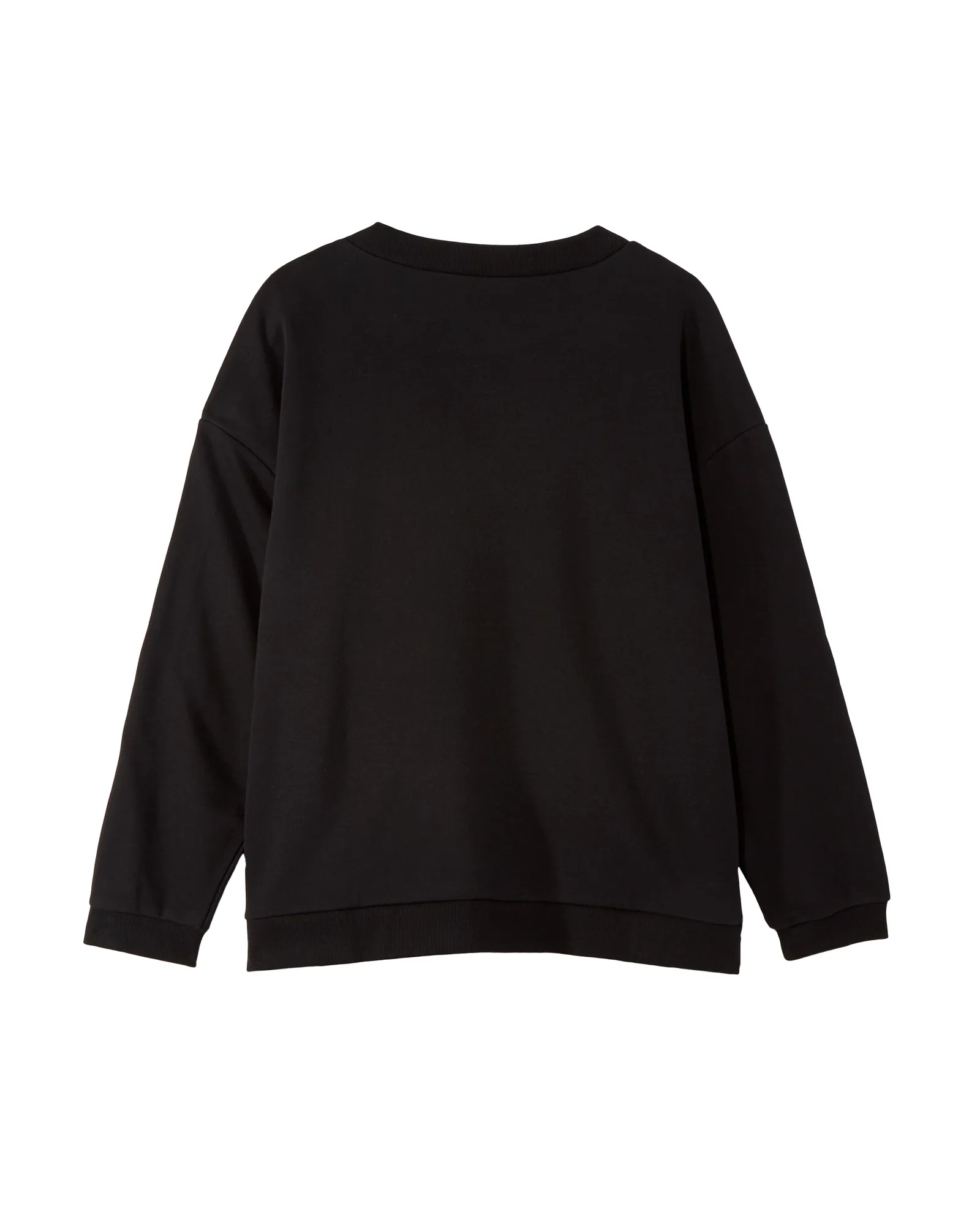 Monica Snap Detail Sweater | Black / Silver