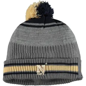 Navy Midshipmen Under Armour 2019 Sideline POM Cuffed Knit Beanie Hat Cap