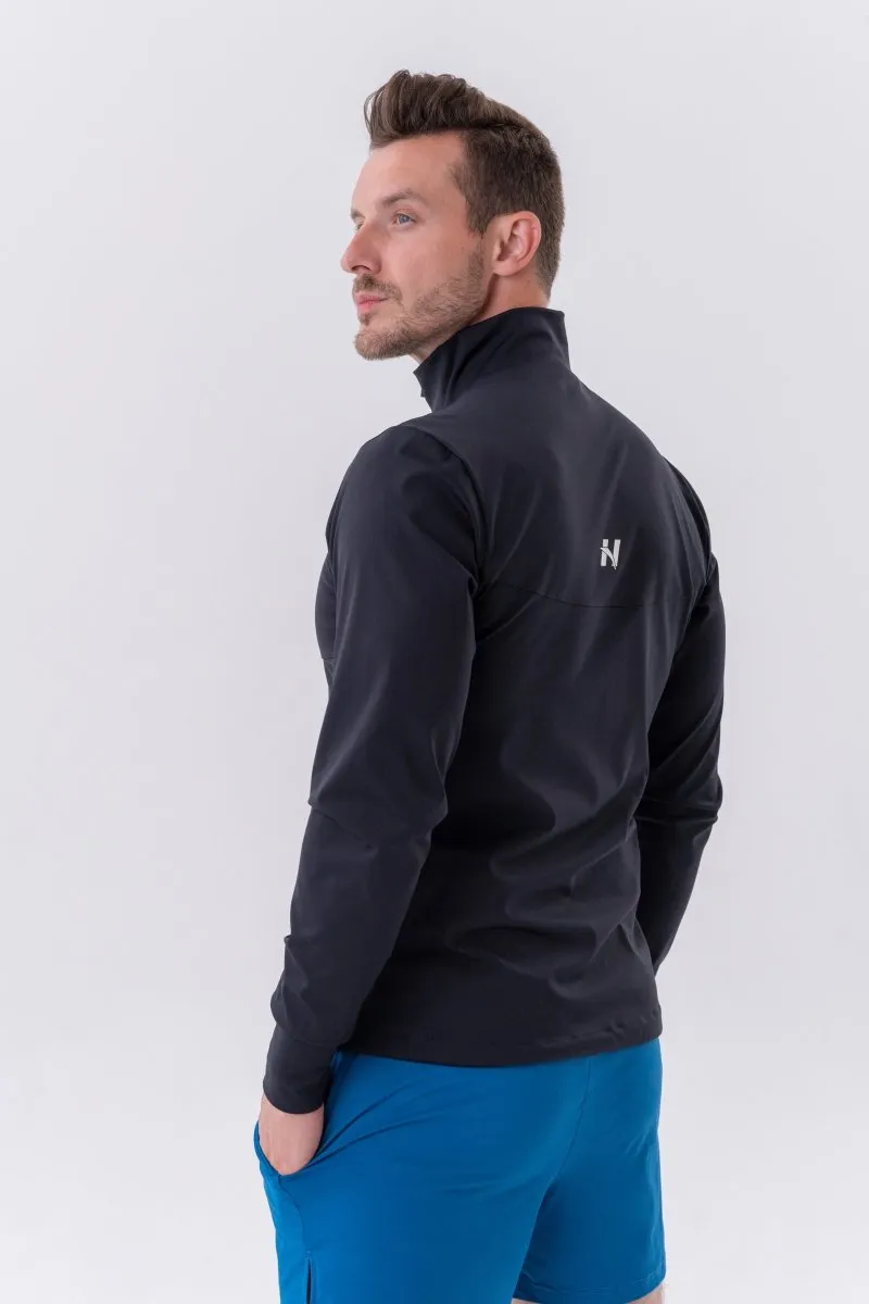 Nebbia Control Sporty Zipper Jacket with Side Pockets 332 - Black