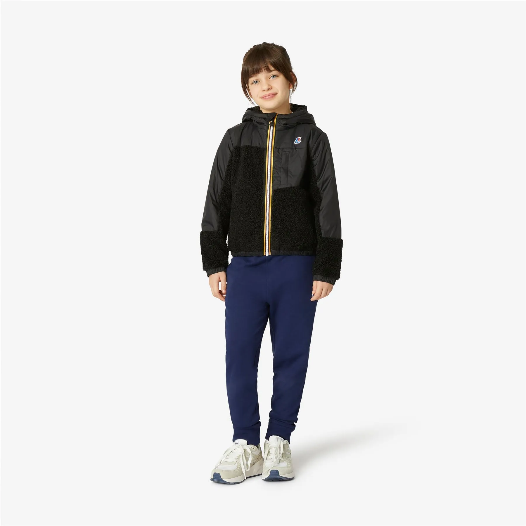 Neige Orsetto - Kids Fleece Top in Black