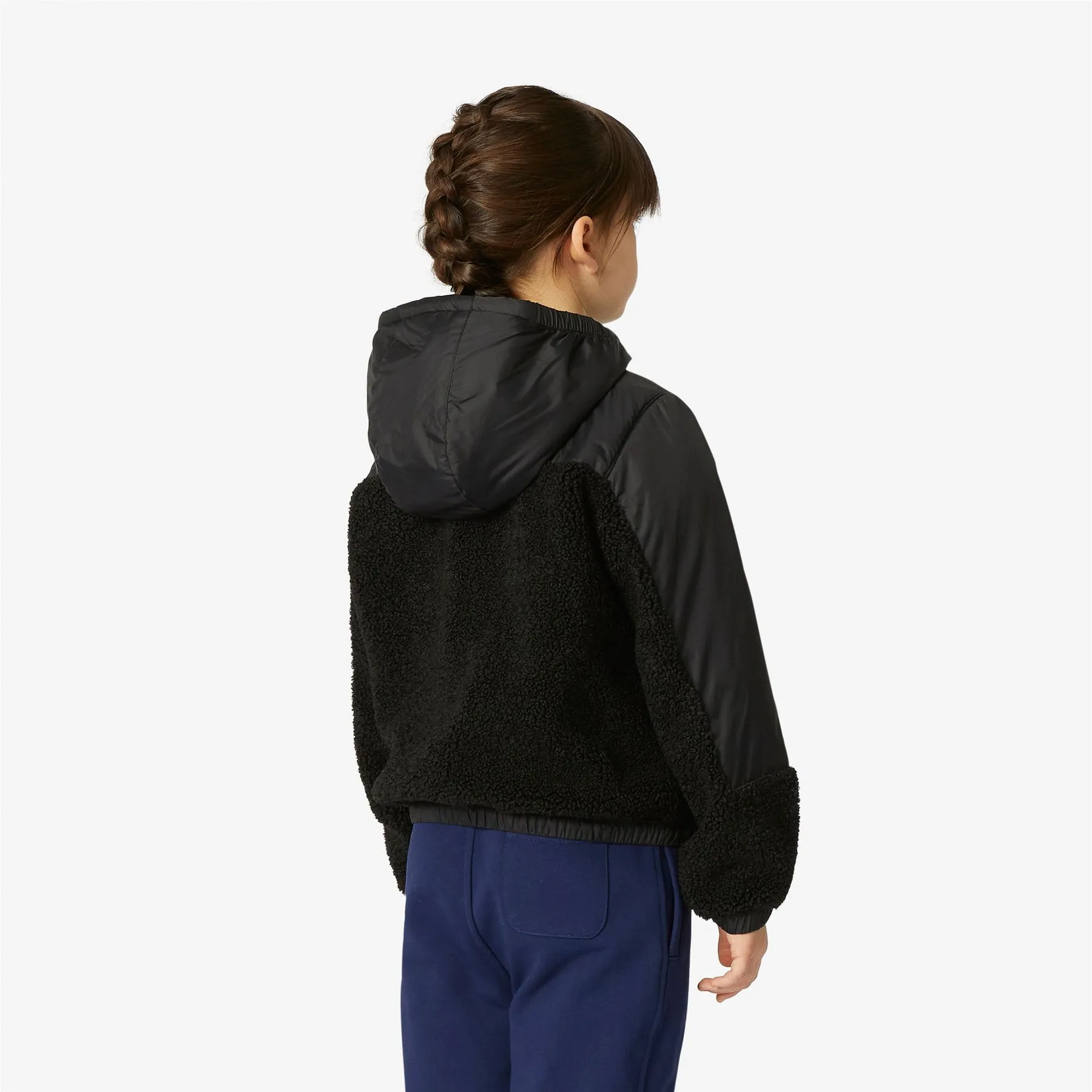 Neige Orsetto - Kids Fleece Top in Black