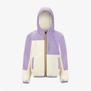 Neige Orsetto - Kids Fleece Top in Ecru - Violet