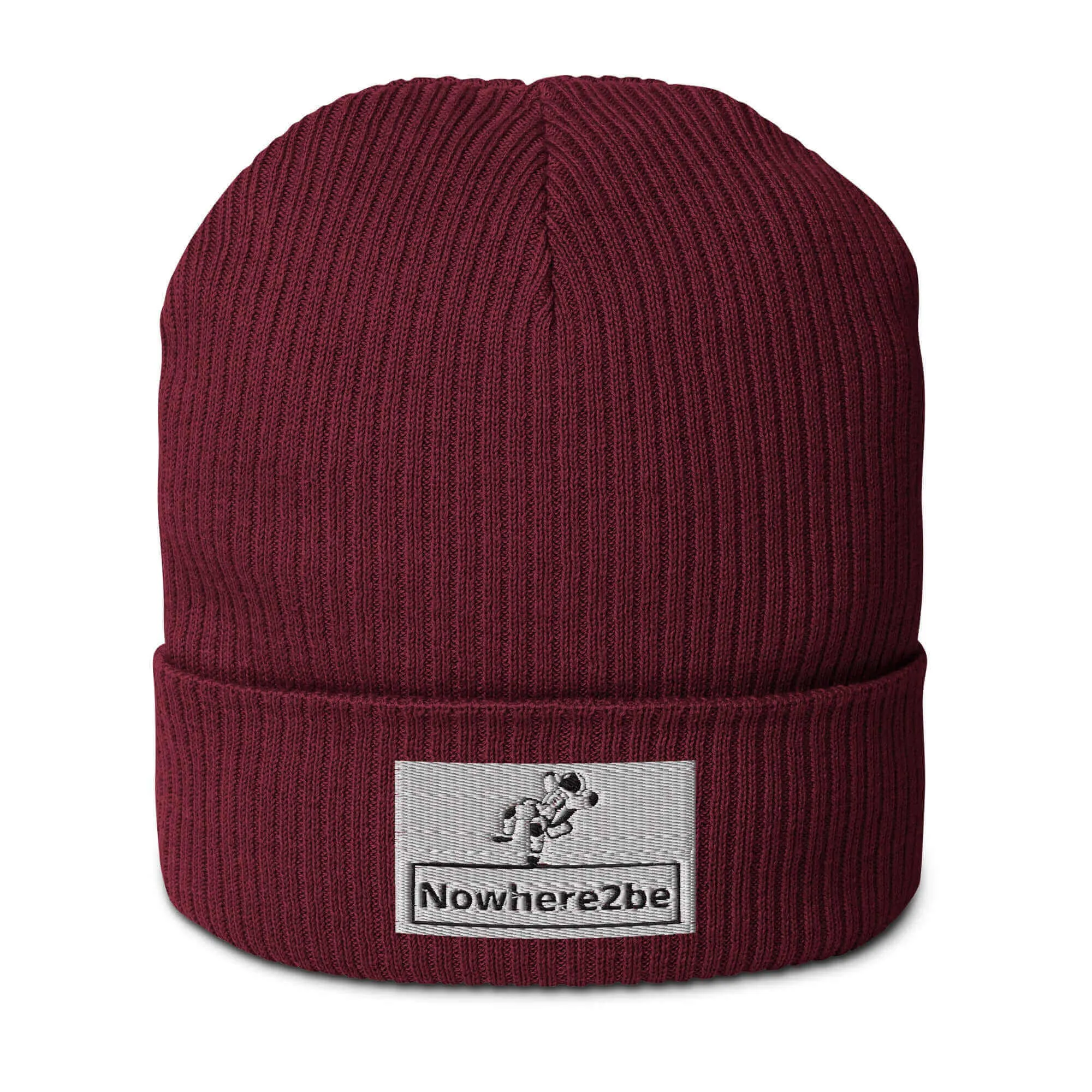 Nowhere2be Organic ribbed beanie