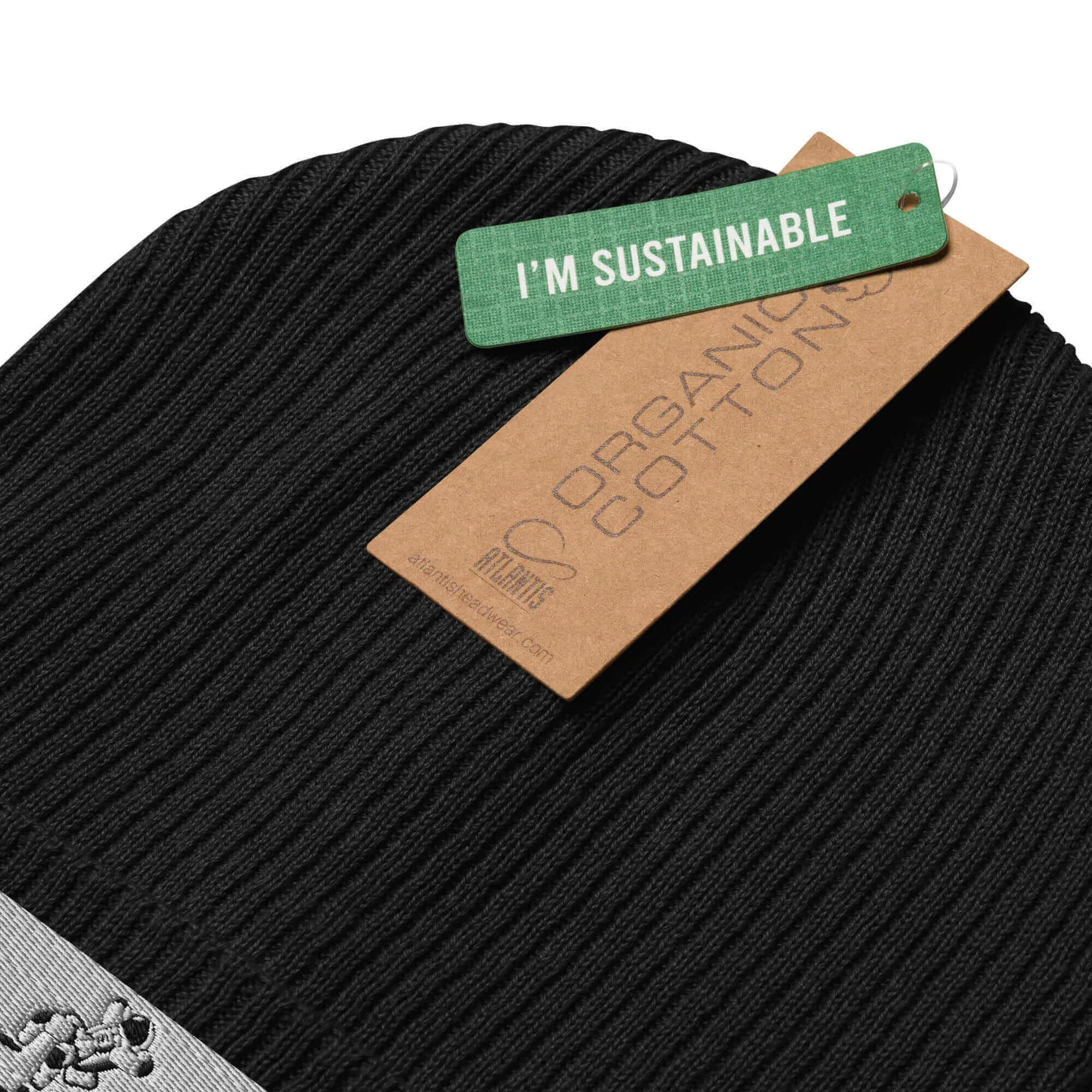 Nowhere2be Organic ribbed beanie