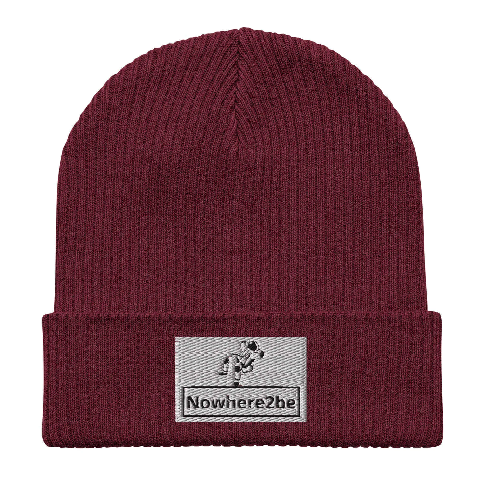 Nowhere2be Organic ribbed beanie