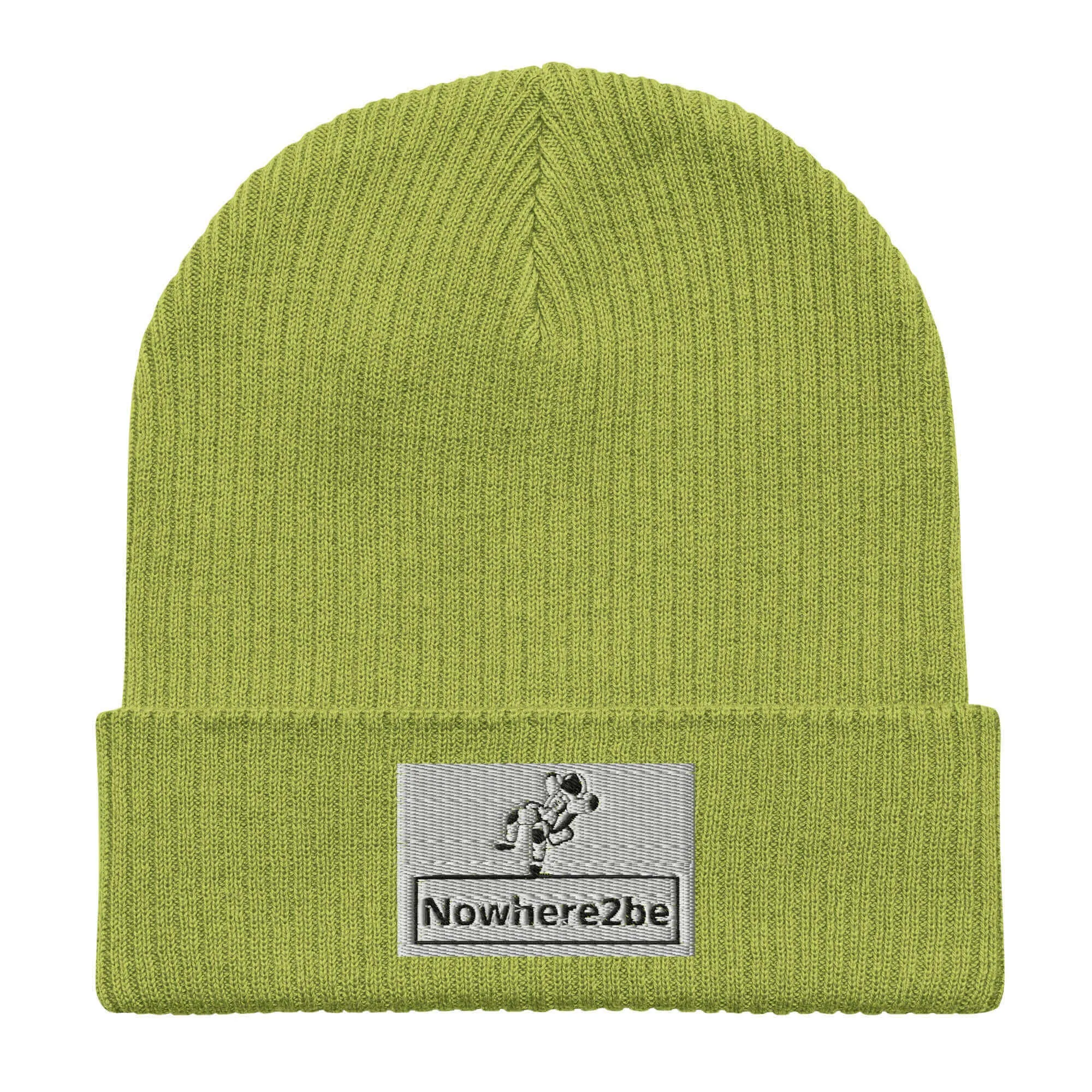 Nowhere2be Organic ribbed beanie