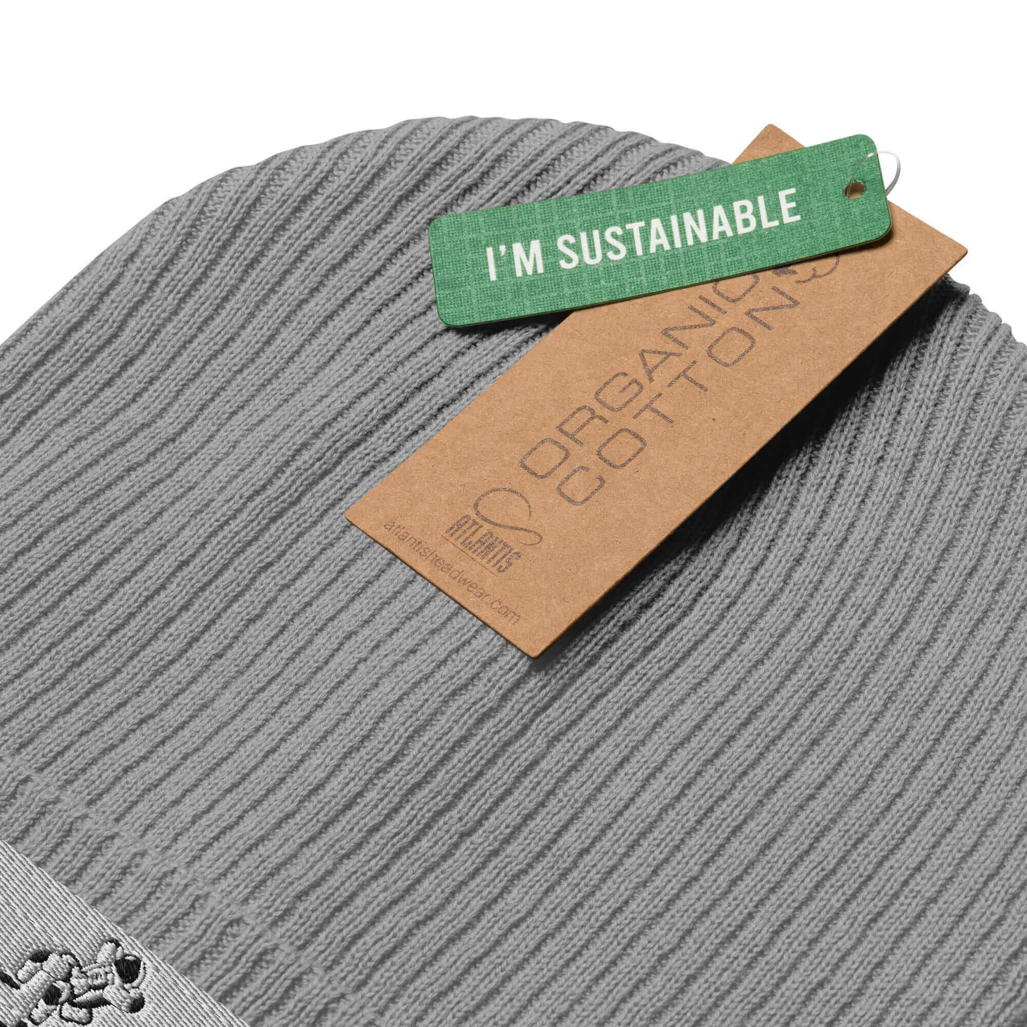 Nowhere2be Organic ribbed beanie