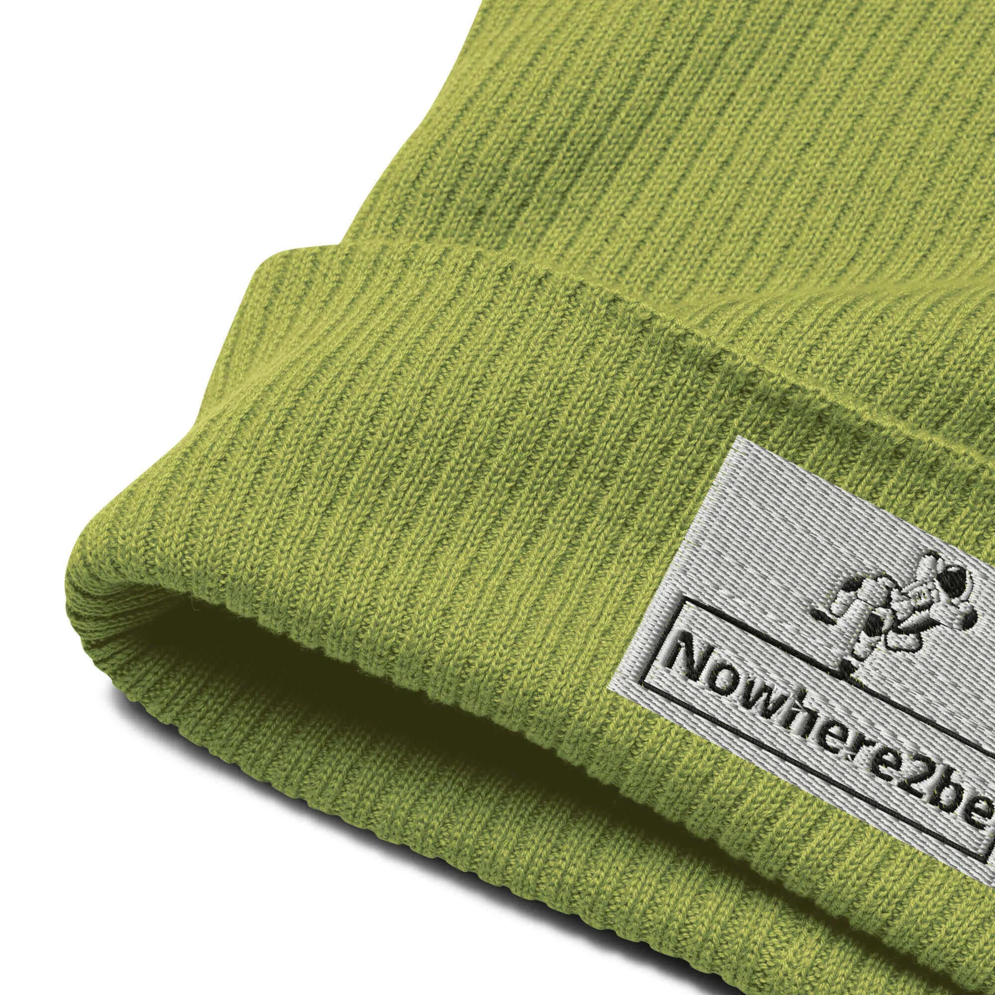 Nowhere2be Organic ribbed beanie