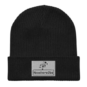 Nowhere2be Organic ribbed beanie