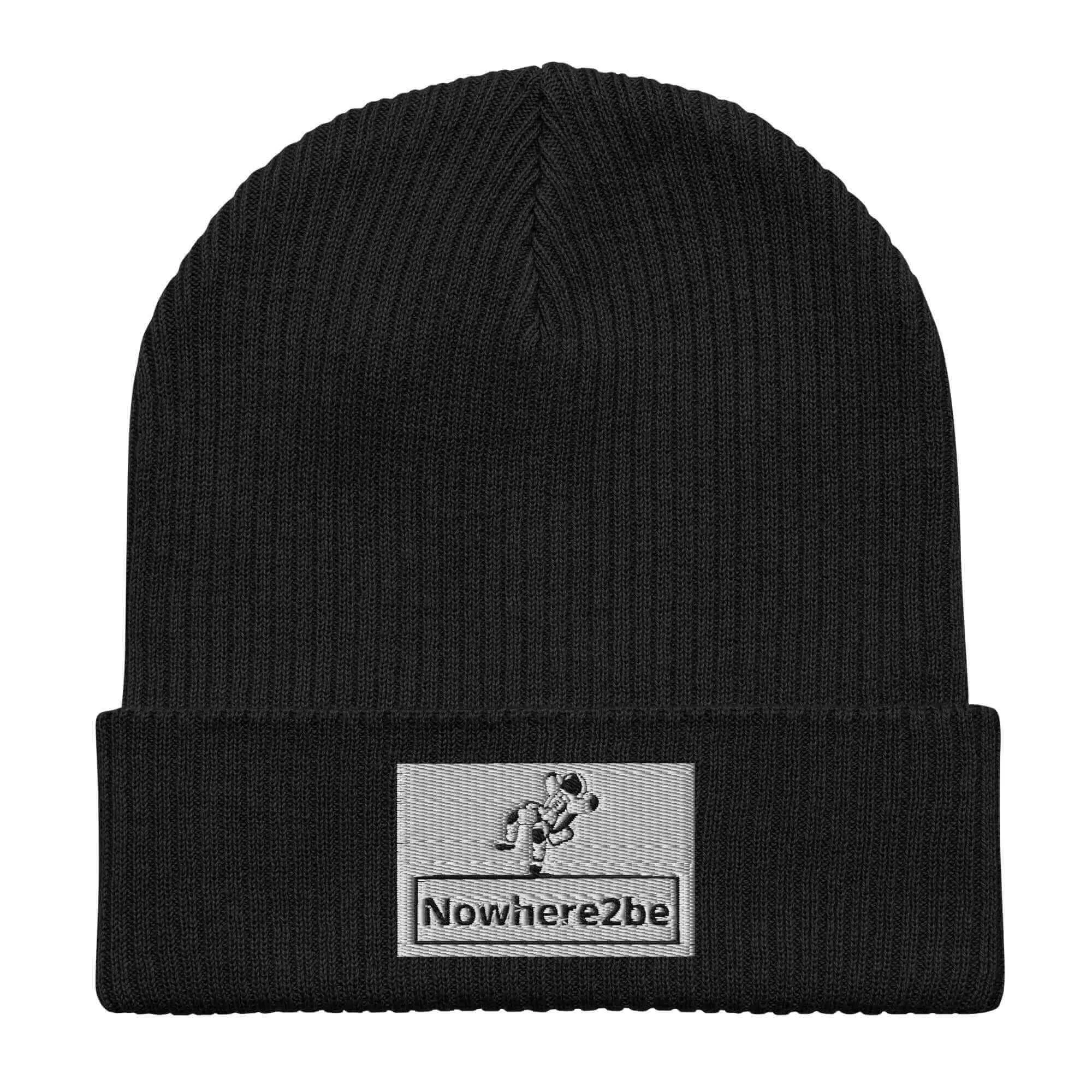 Nowhere2be Organic ribbed beanie