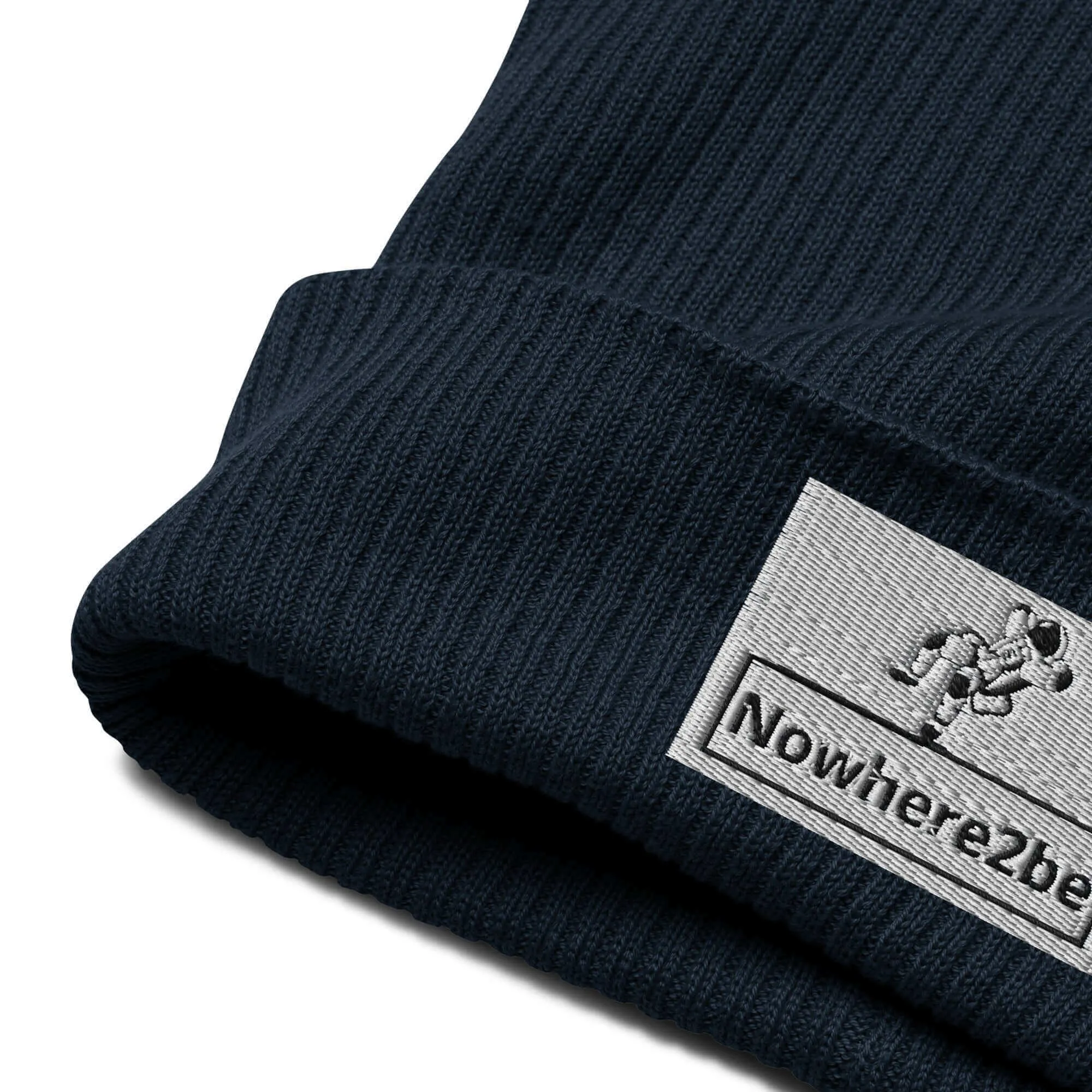 Nowhere2be Organic ribbed beanie