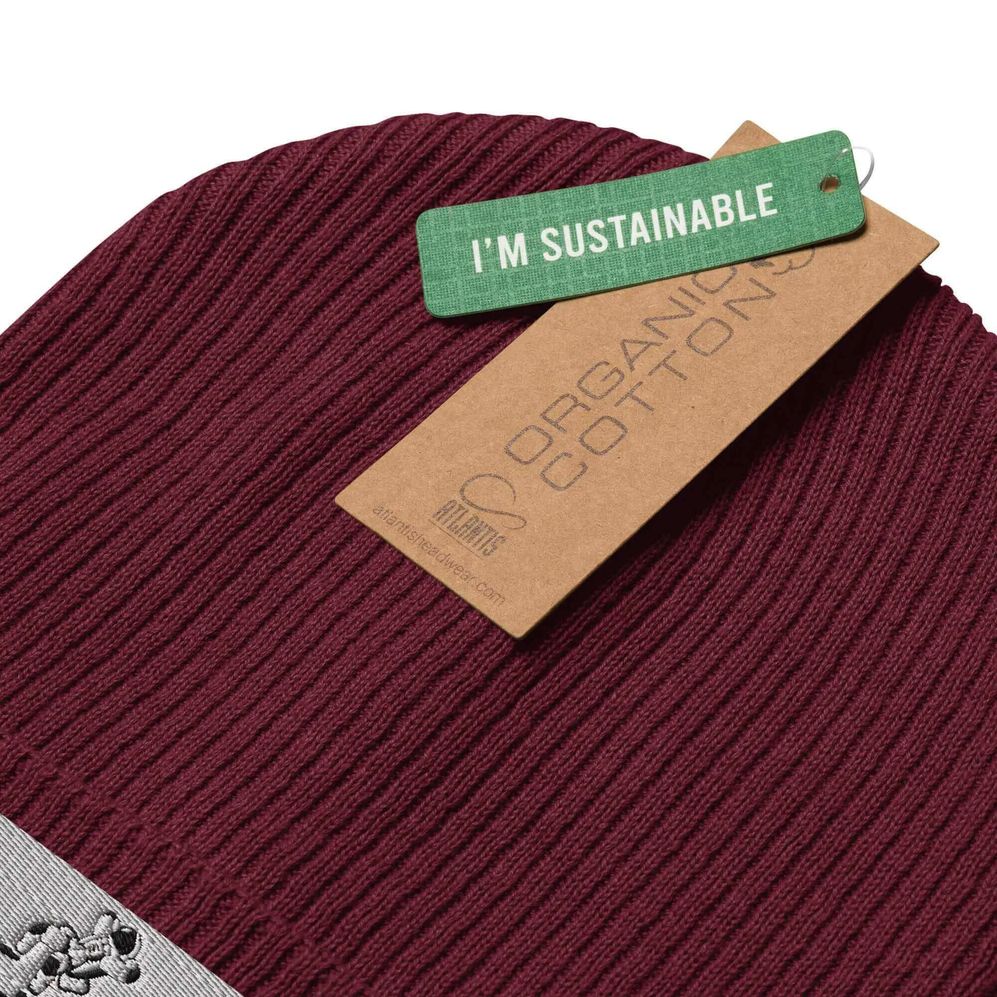 Nowhere2be Organic ribbed beanie