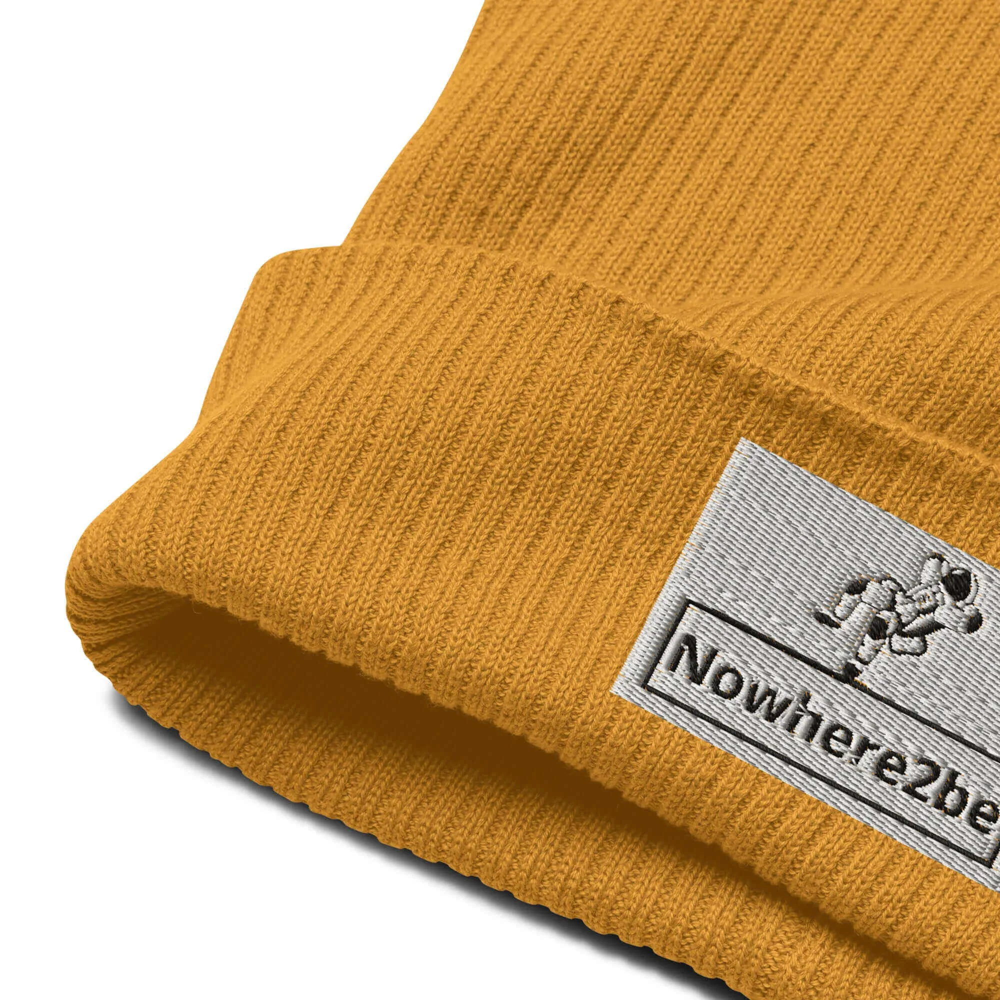 Nowhere2be Organic ribbed beanie