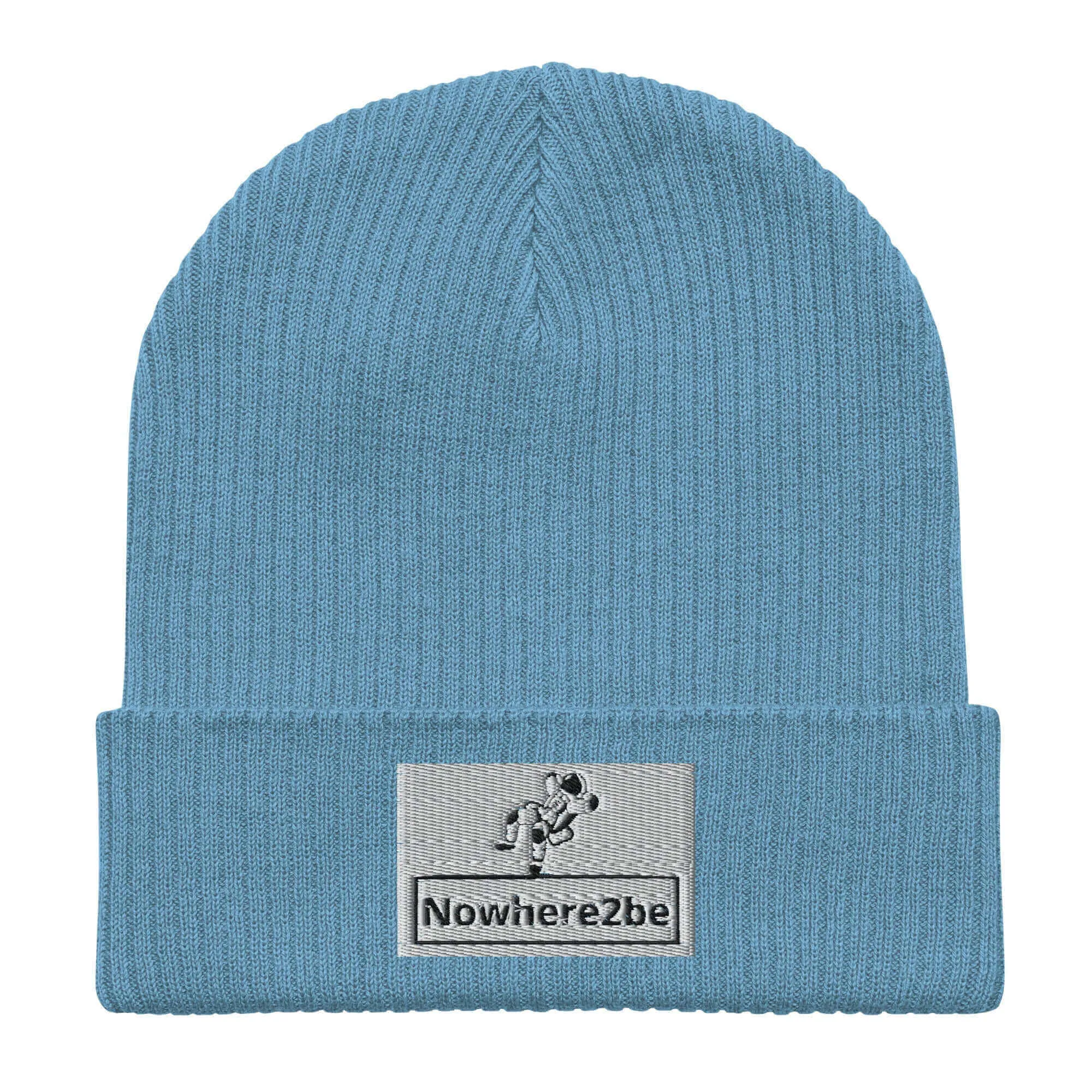 Nowhere2be Organic ribbed beanie