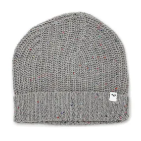 oh baby! Knitted Watchcap Hat - Charcoal Confetti