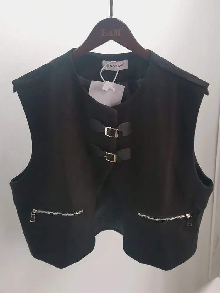 Onyx Buckle Closure Only Vest