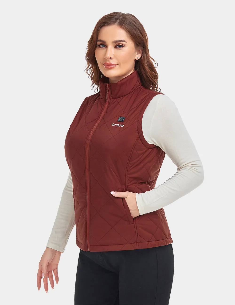 (Open-box) Women's Heated Quilted Vest (Battery Set Not Included)