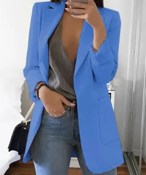 Open Front Pocket Blazer