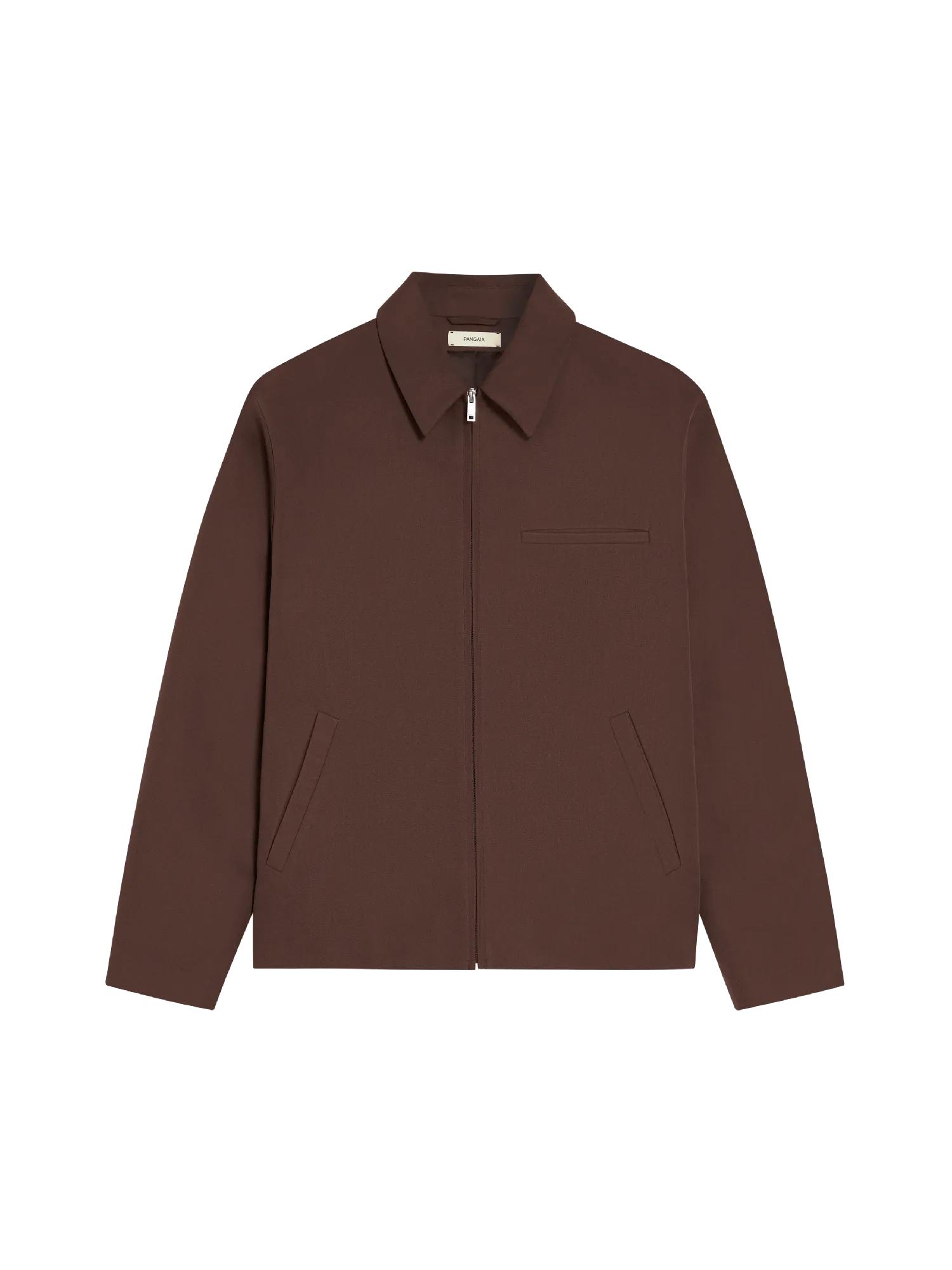 Organic Cotton Harrington Jacket—chestnut brown