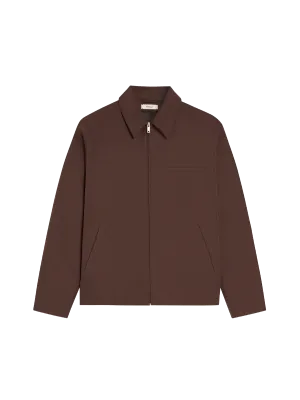 Organic Cotton Harrington Jacket—chestnut brown