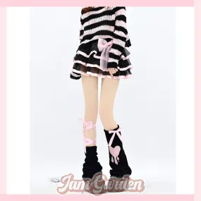 Original jk hot girl strapped calf leg warmers