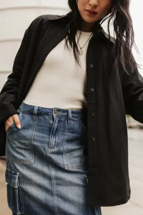 Parker Oversized Jacket in Black