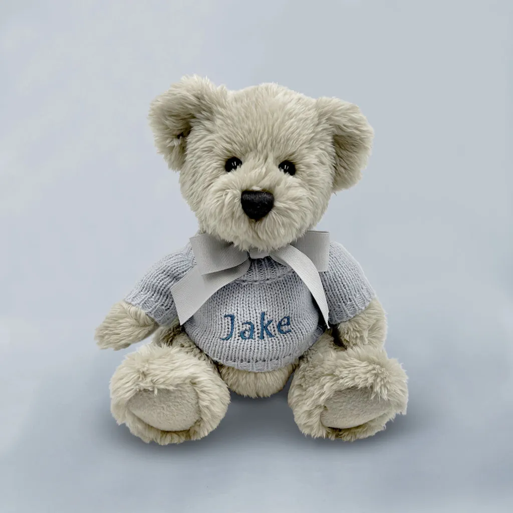 Personalised Berkeley Bear & Little Love Baby Wrap, Blue