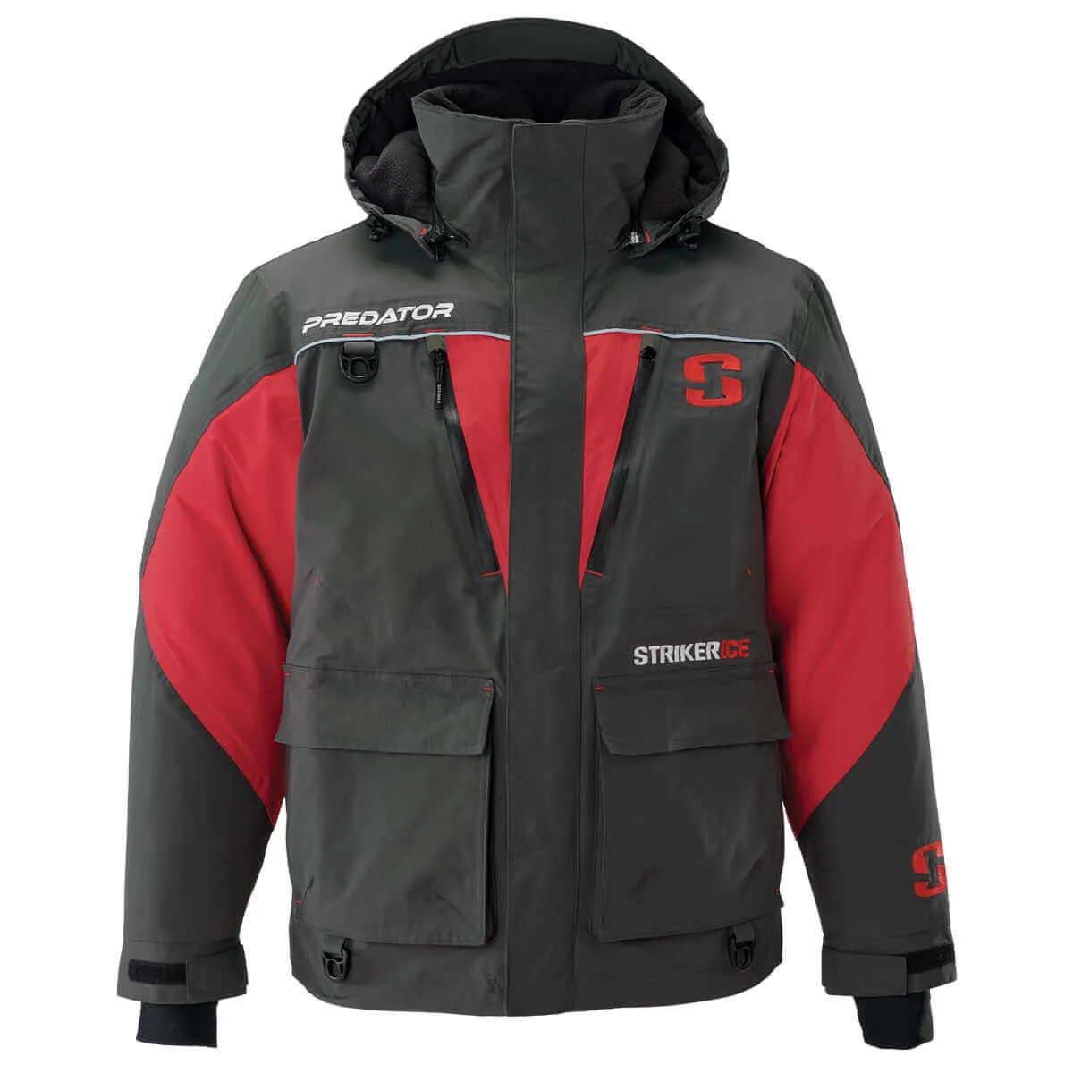 Predator Jacket - Charcoal/Red