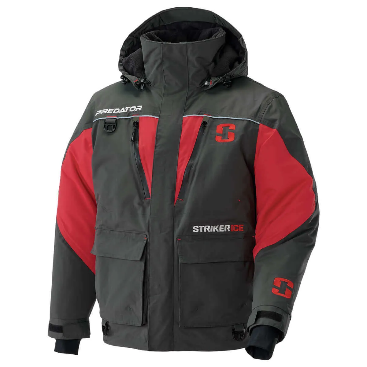 Predator Jacket - Charcoal/Red