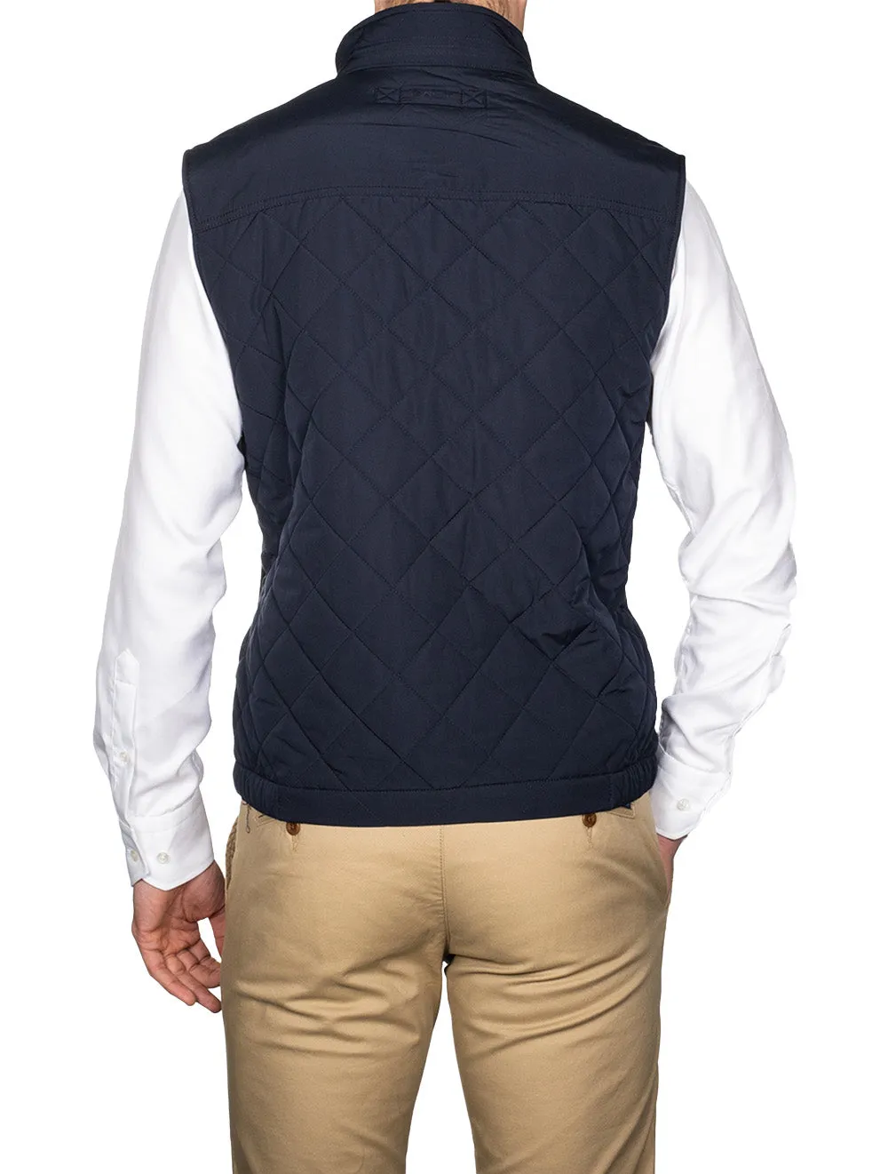 Quilted Windcheater Vest Evening Blue