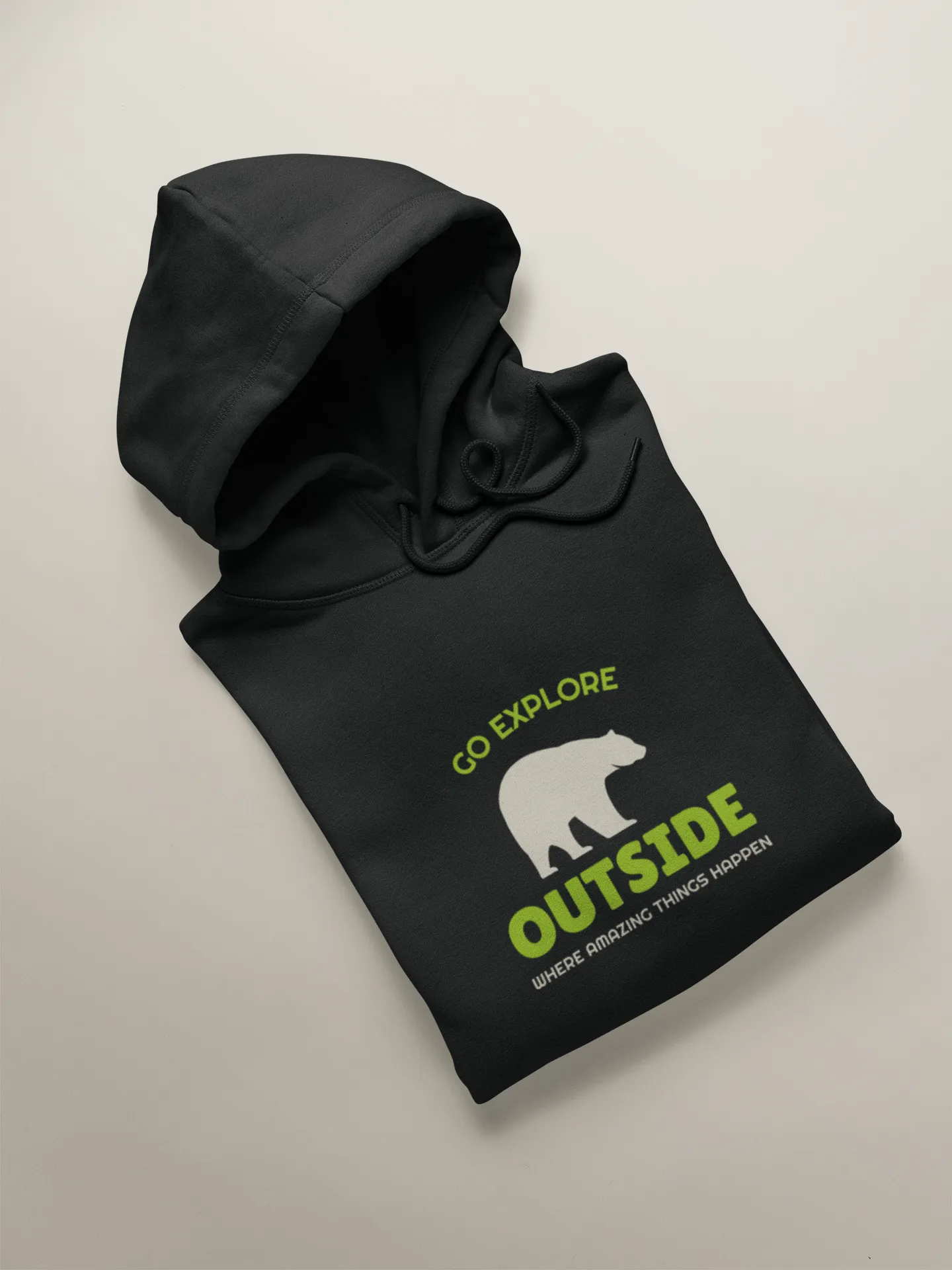 " GO EXPLORE OUTSIDE " - WINTER HOODIES