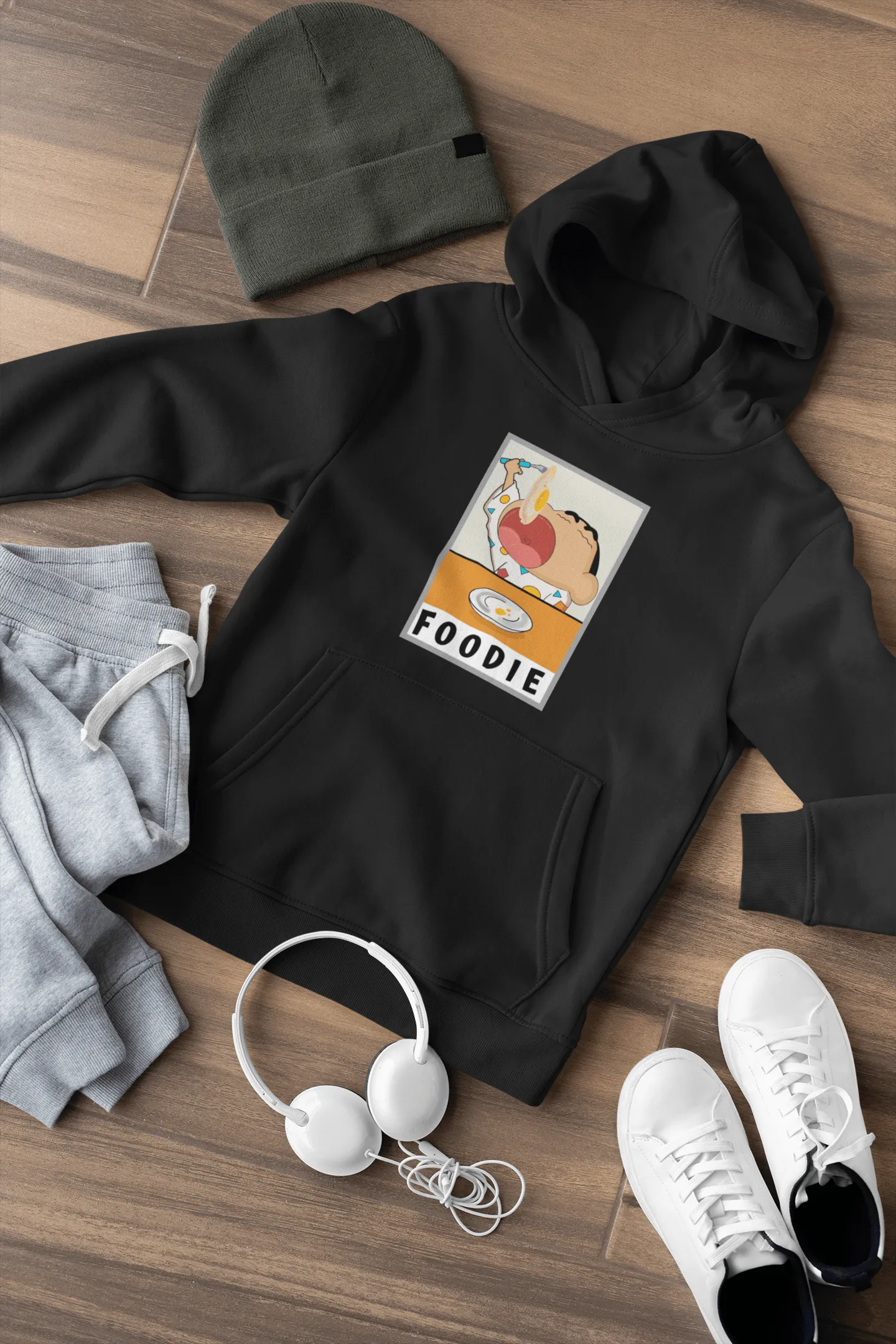 "FOODIE"- SHINCHAN - WINTER HOODIES