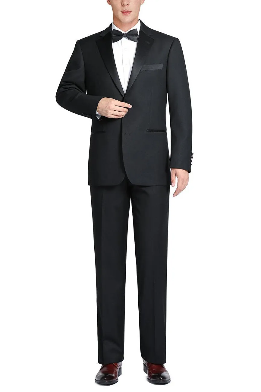 "Gaston" Black 2-Button Notch Tuxedo