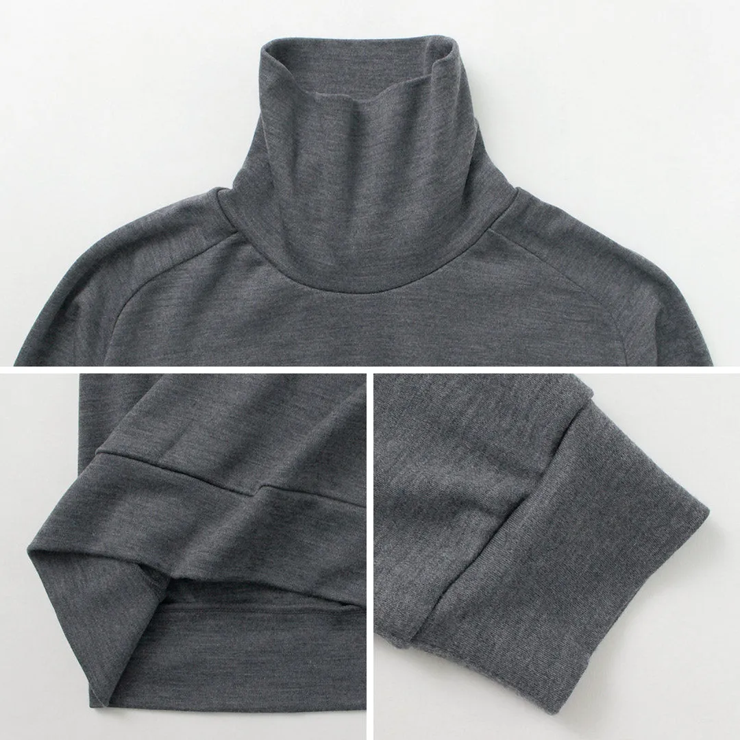 RE MADE IN TOKYO JAPAN / Dress Wool Jersey Turtleneck