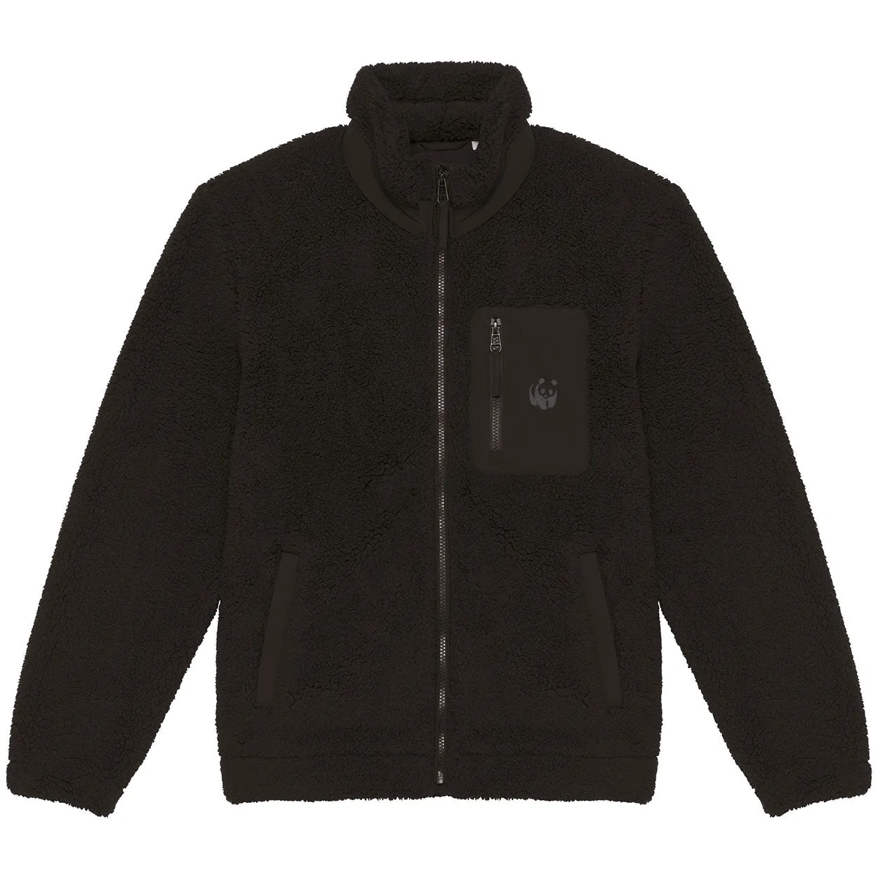 Recycled Unisex Sherpa Jacket - Black