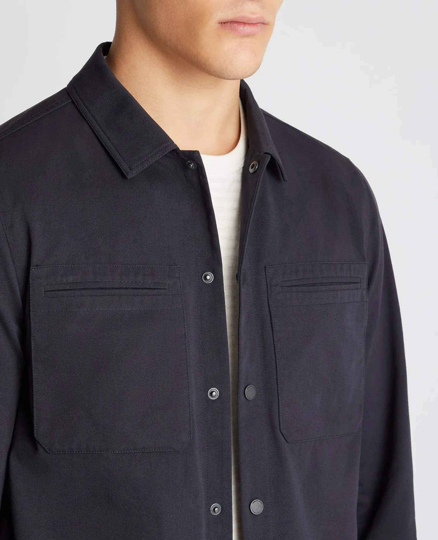 Regular Fit Cotton Twill Utility Jacket