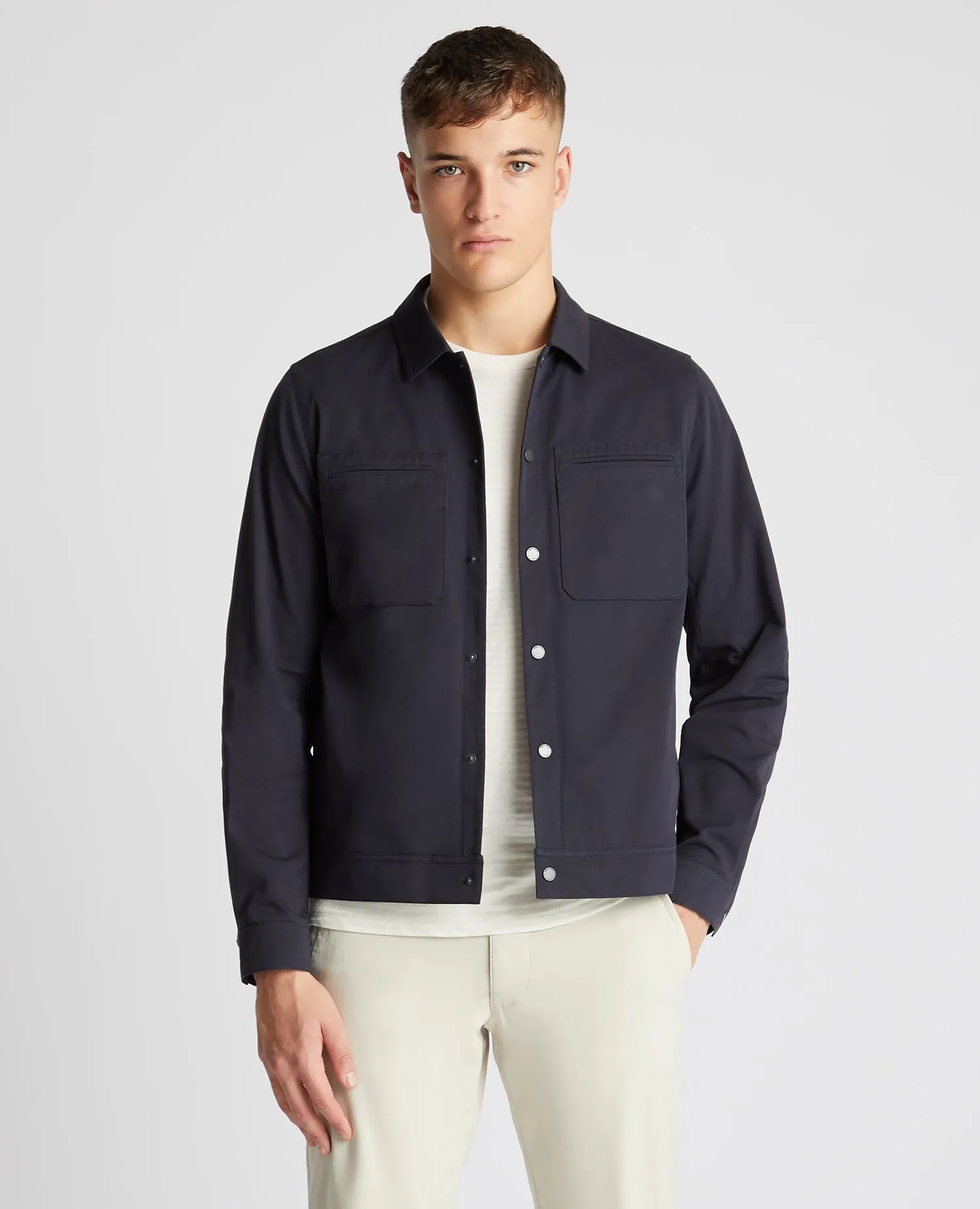 Regular Fit Cotton Twill Utility Jacket