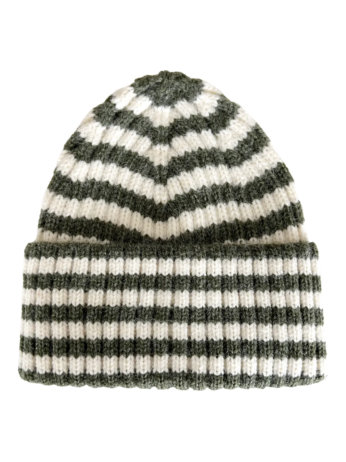 Rib Knit Hat, Wilderness Stripe