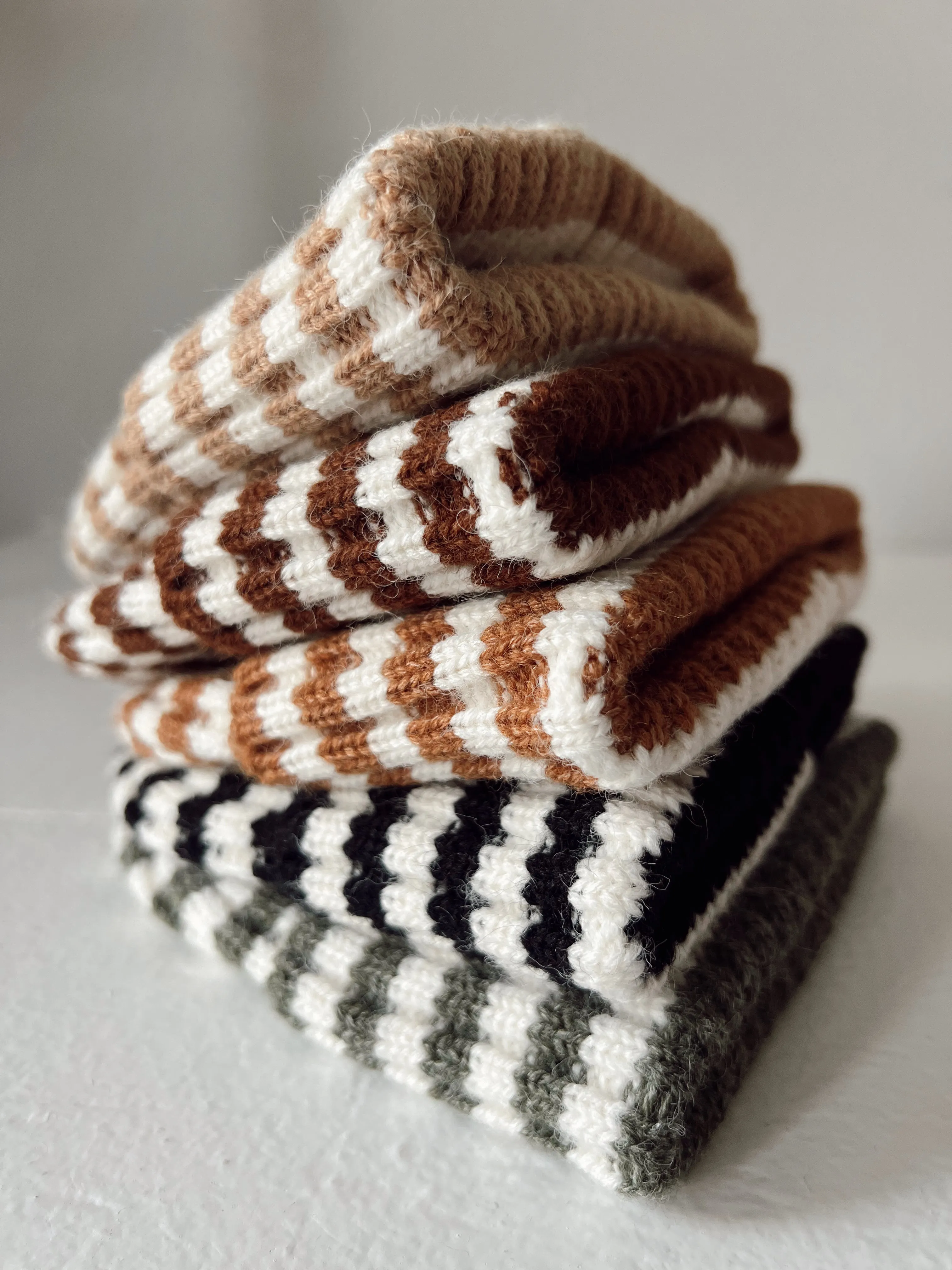 Rib Knit Hat, Wilderness Stripe