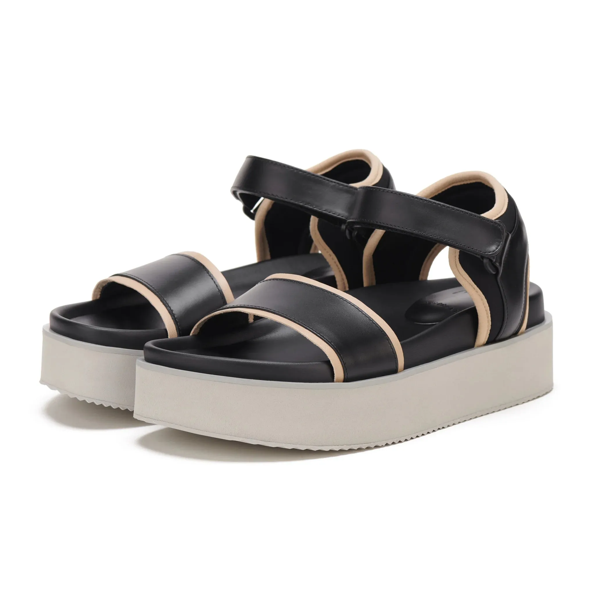 Rollie Ace Sandal Black/Latte