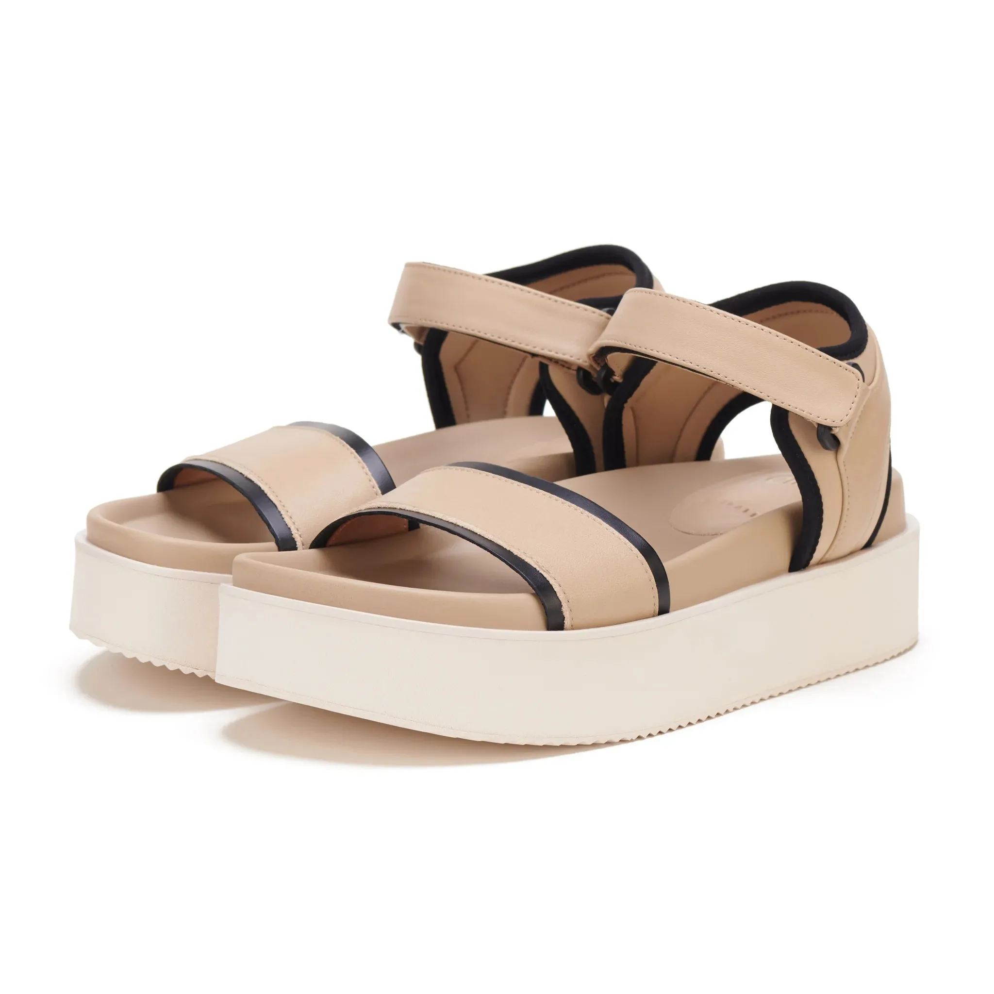 Rollie Ace Sandal Latte/Black