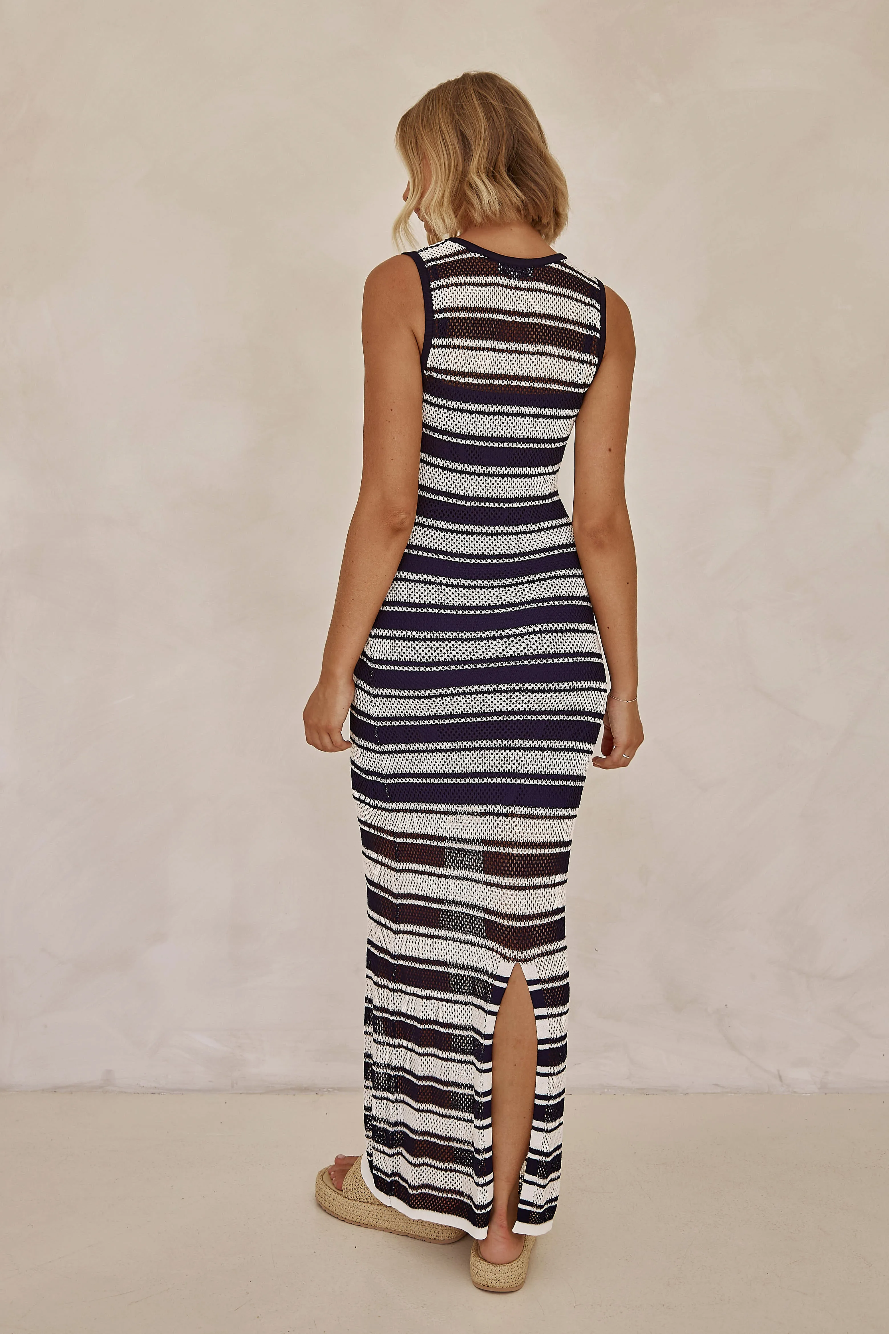 Rue Knit Maxi Dress (Navy)