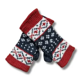 scandi wool wrist warmers