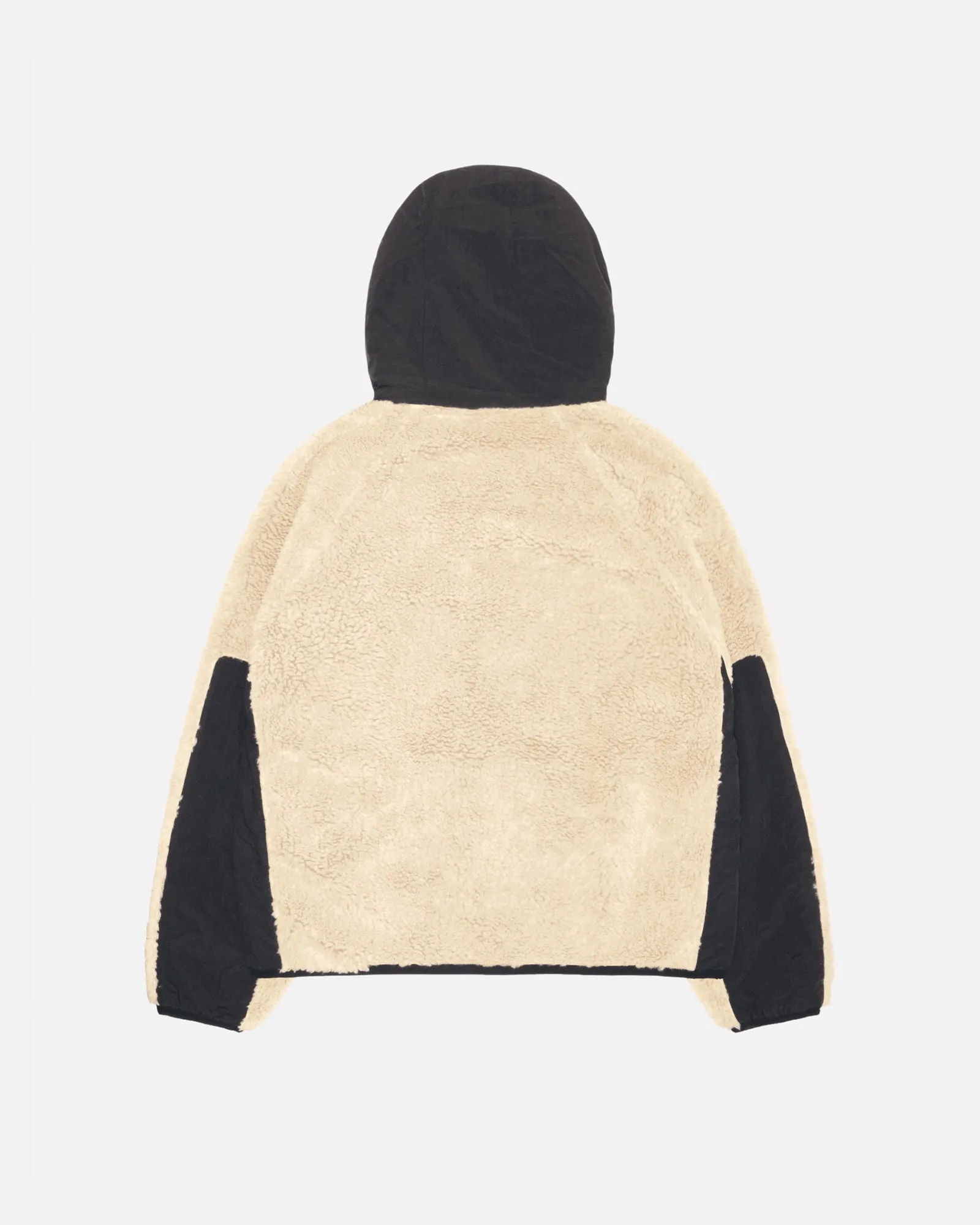 SHERPA PANELED HOODED JACKET