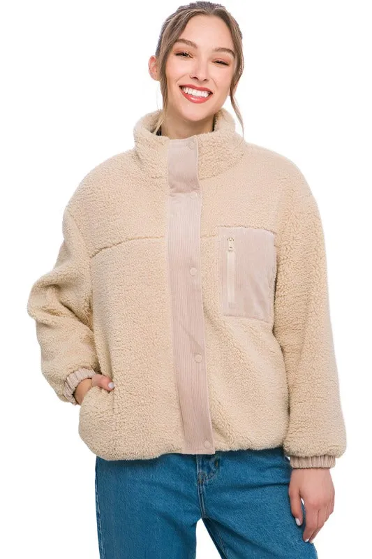 Sherpa Puffer Jacket